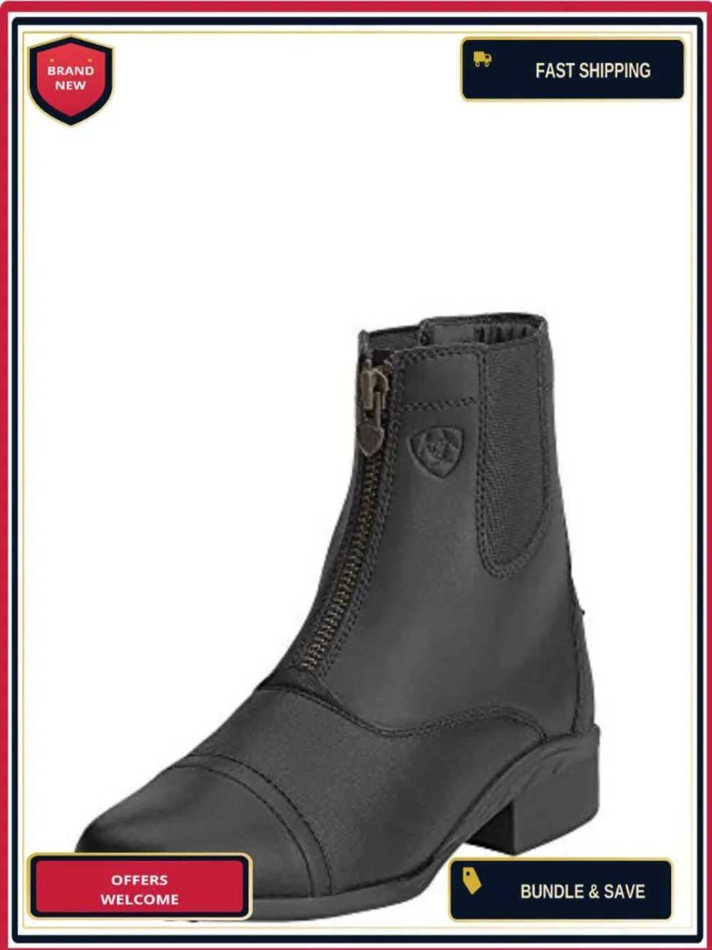 Ariat Scout Zip Paddock Equestrian Ankle Boots Women's Leather